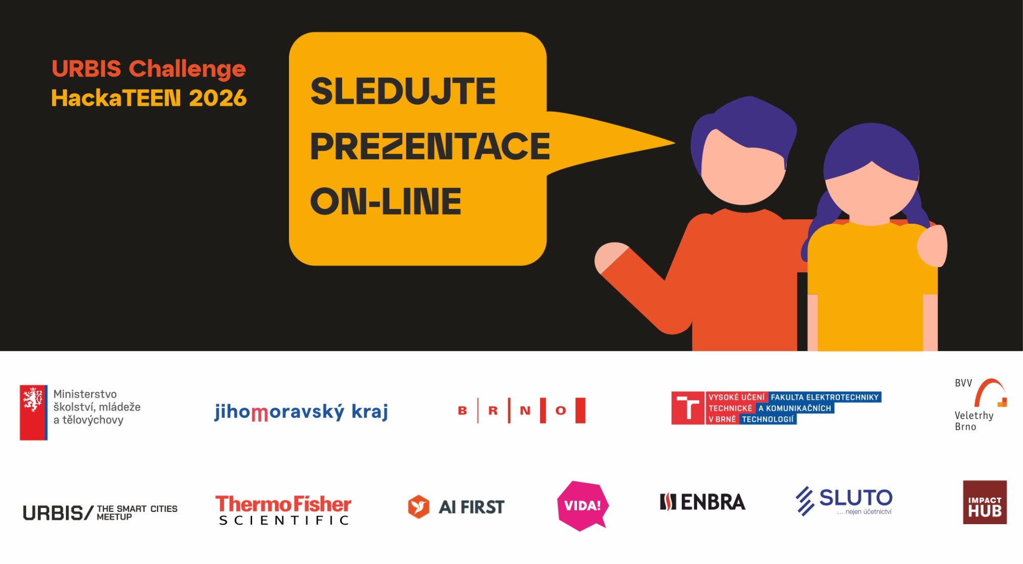 SLEDUJTE ŽIVĚ PREZENTACE HACKATEEN